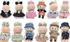 Labubu Doll Clothes 4 Pack Set - Fits Popmart Plush, Outfits Only (No Doll)