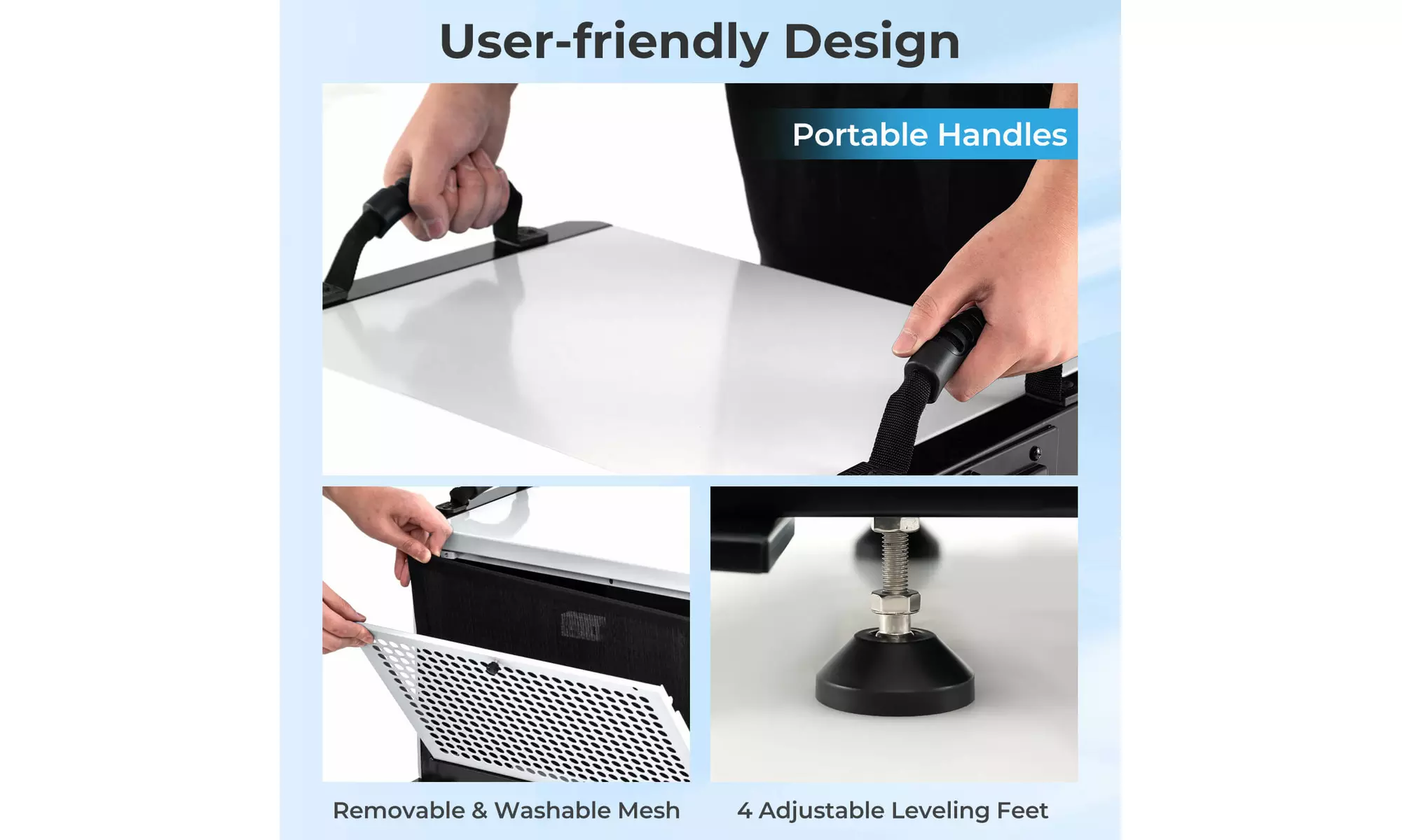 Costway Crawl Space Dehumidifier Commercial Dehumidifier w/ 3 Modes & 24H Timer