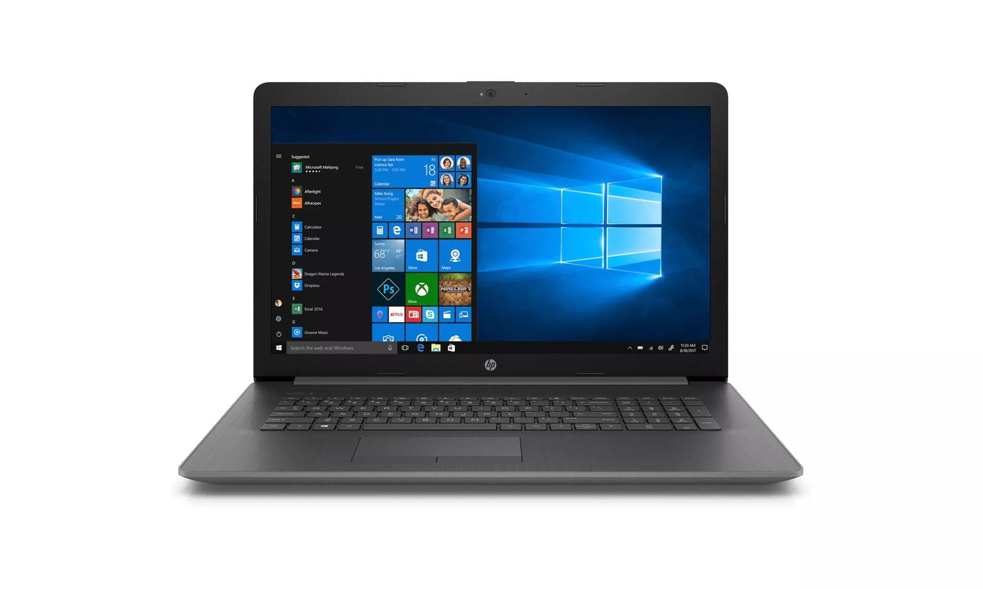 HP Notebook 17-ca0095nr 17" AMD A9 Series@3.1GHz 8GB RAM, 1TB, Win 10 (Renewed) - Primary Image