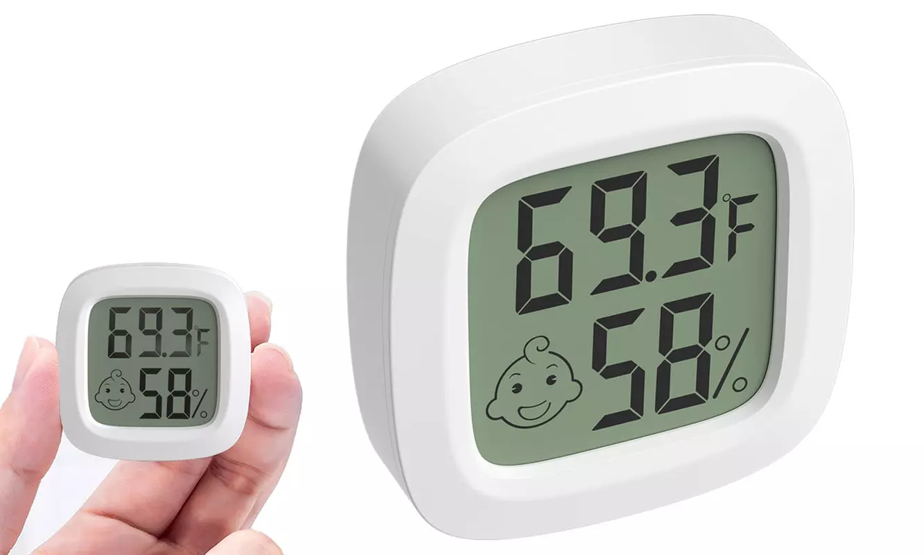 Indoor Thermometer Hygrometer Humidity Meter Temperature with LCD Display - Primary Image