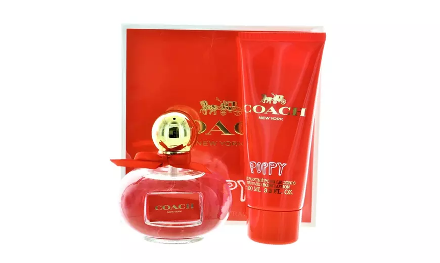 COACH POPPY EAU deals DE PERFUME LARGE 2 PC GIFT SET