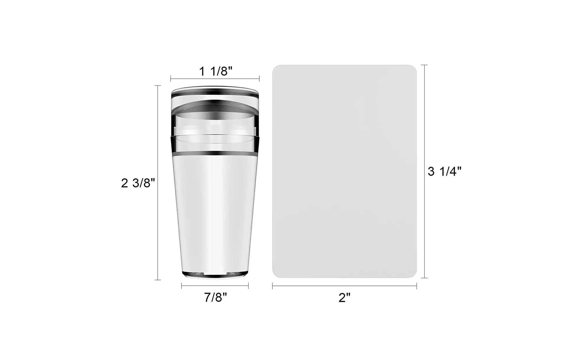 Nail Art Stamper, Clear Silicone Stamping Jelly with Scraper - Primary Image