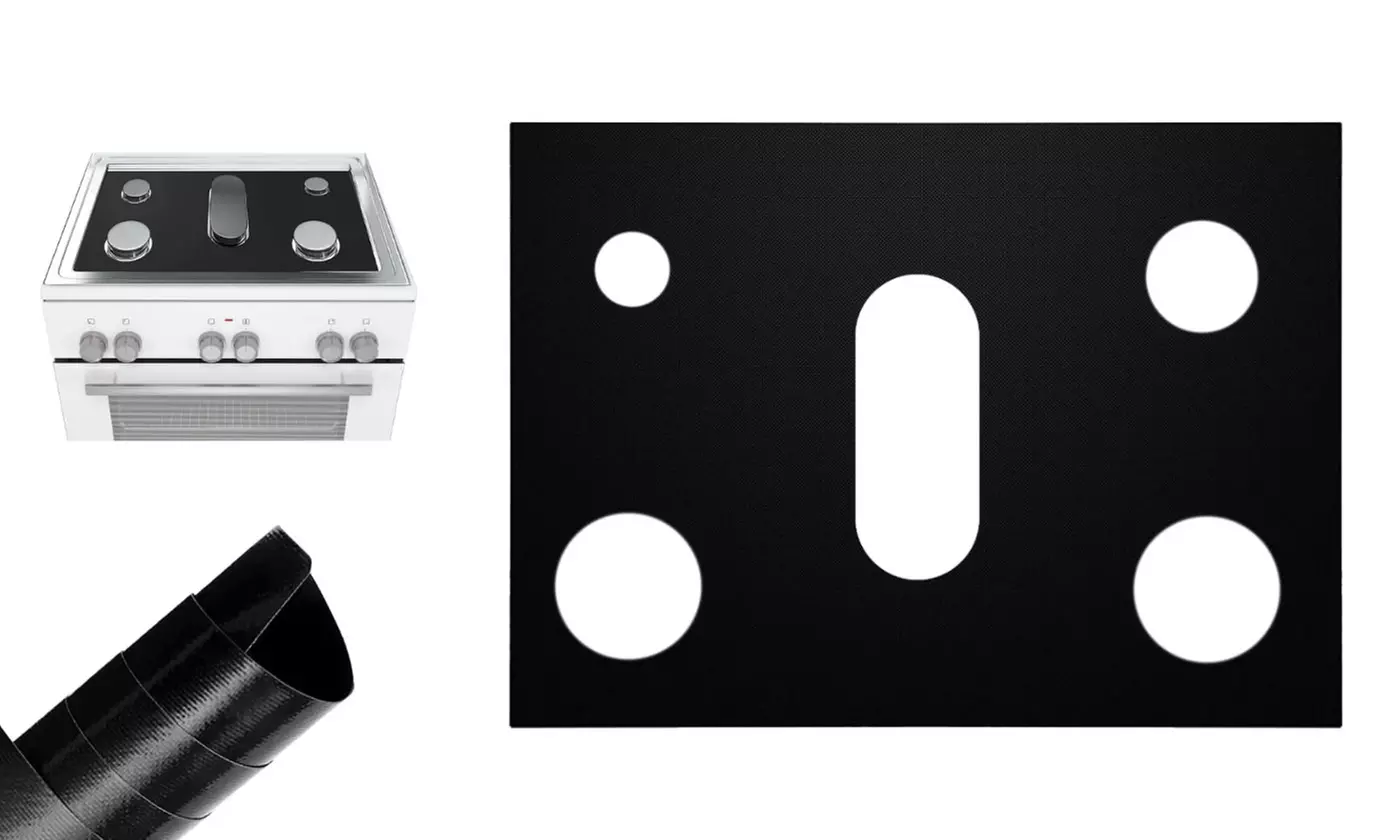 Reusable Non-Stick Liner Gas Range Stove Top Burner Cover Protector - Primary Image
