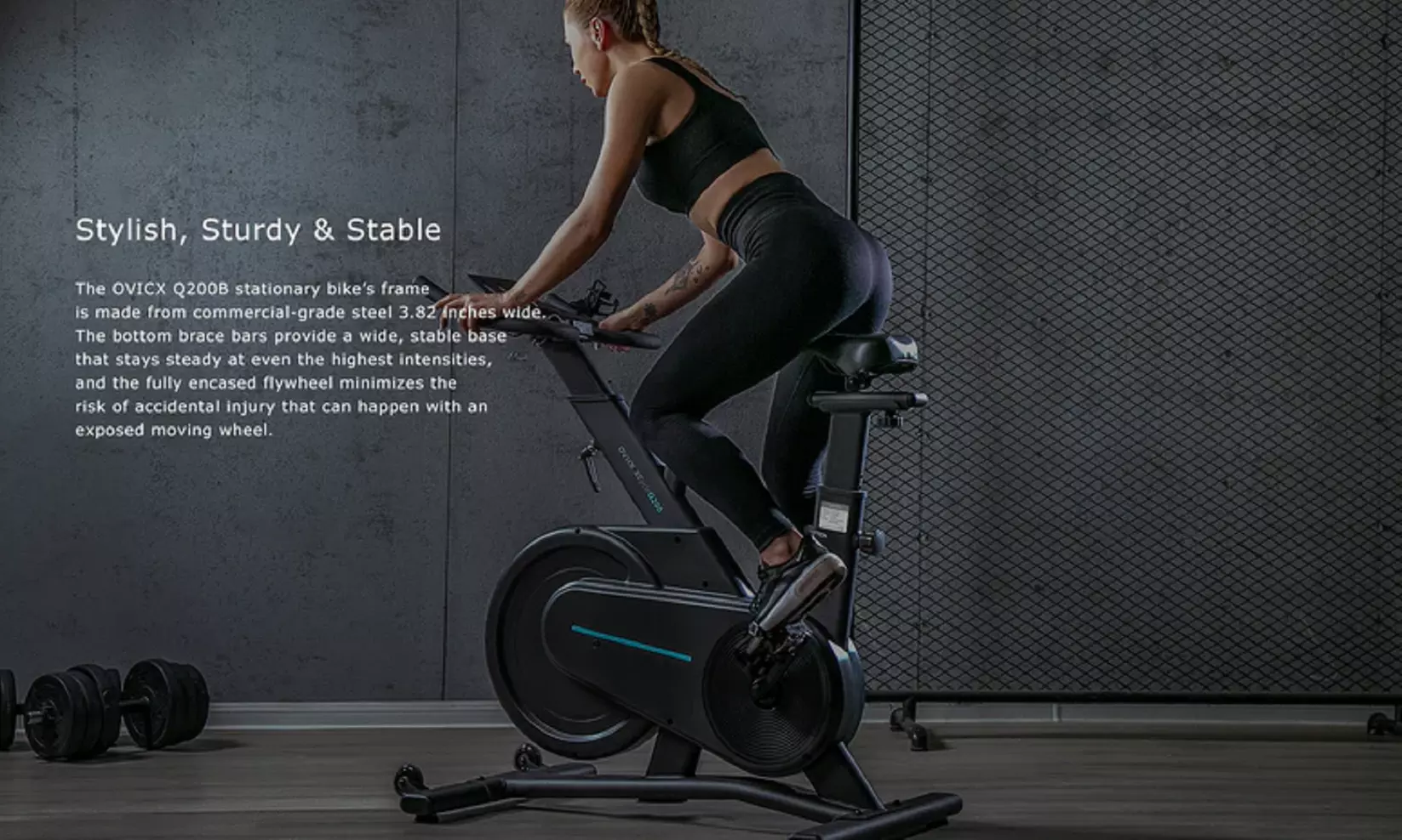 OVICX Stationary Exercise Bike - Second Medium