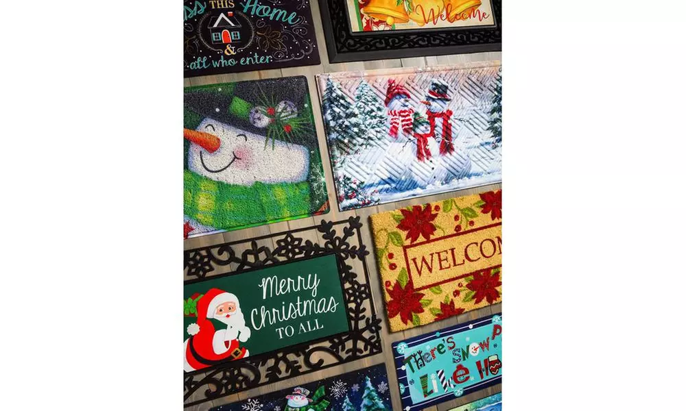 Winter Holiday Sassafras 10"x22" Rubber Switch Mats - Primary Image