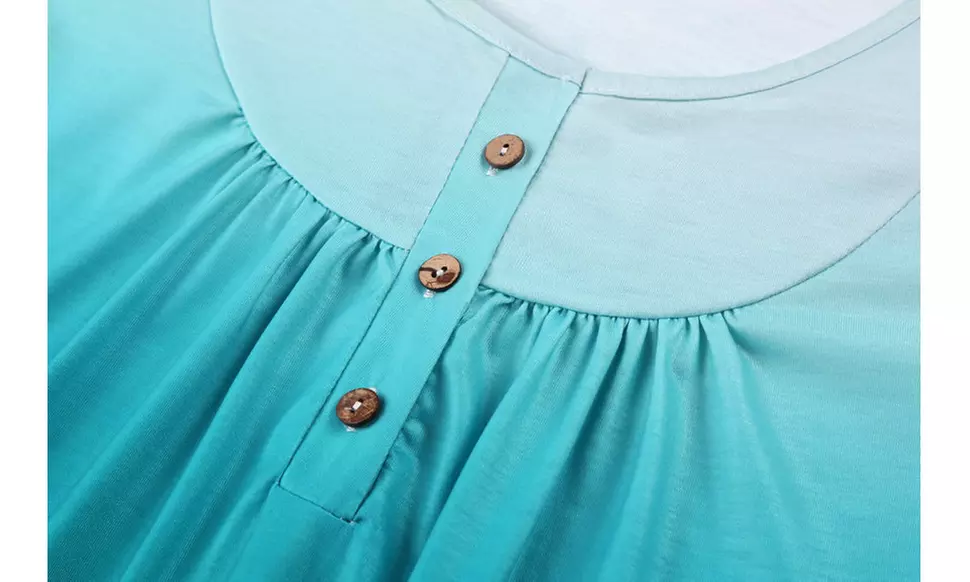 Women's Button Up Summer Short Sleeve Casual Tops Tunic Shirts Blouses
