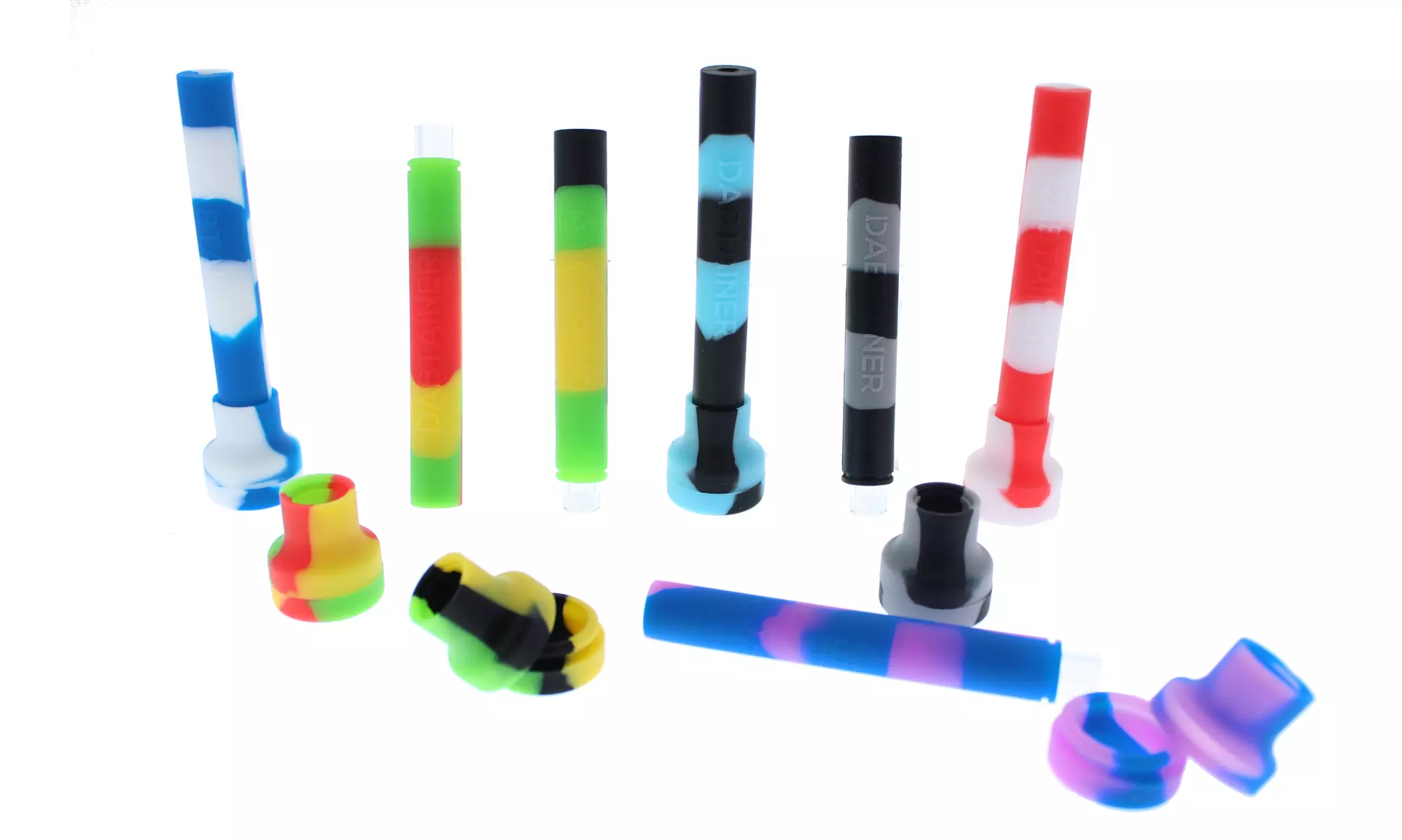 Dab-Tabiner Silicone Concentrate Dab Straw Multi Color - Primary Image