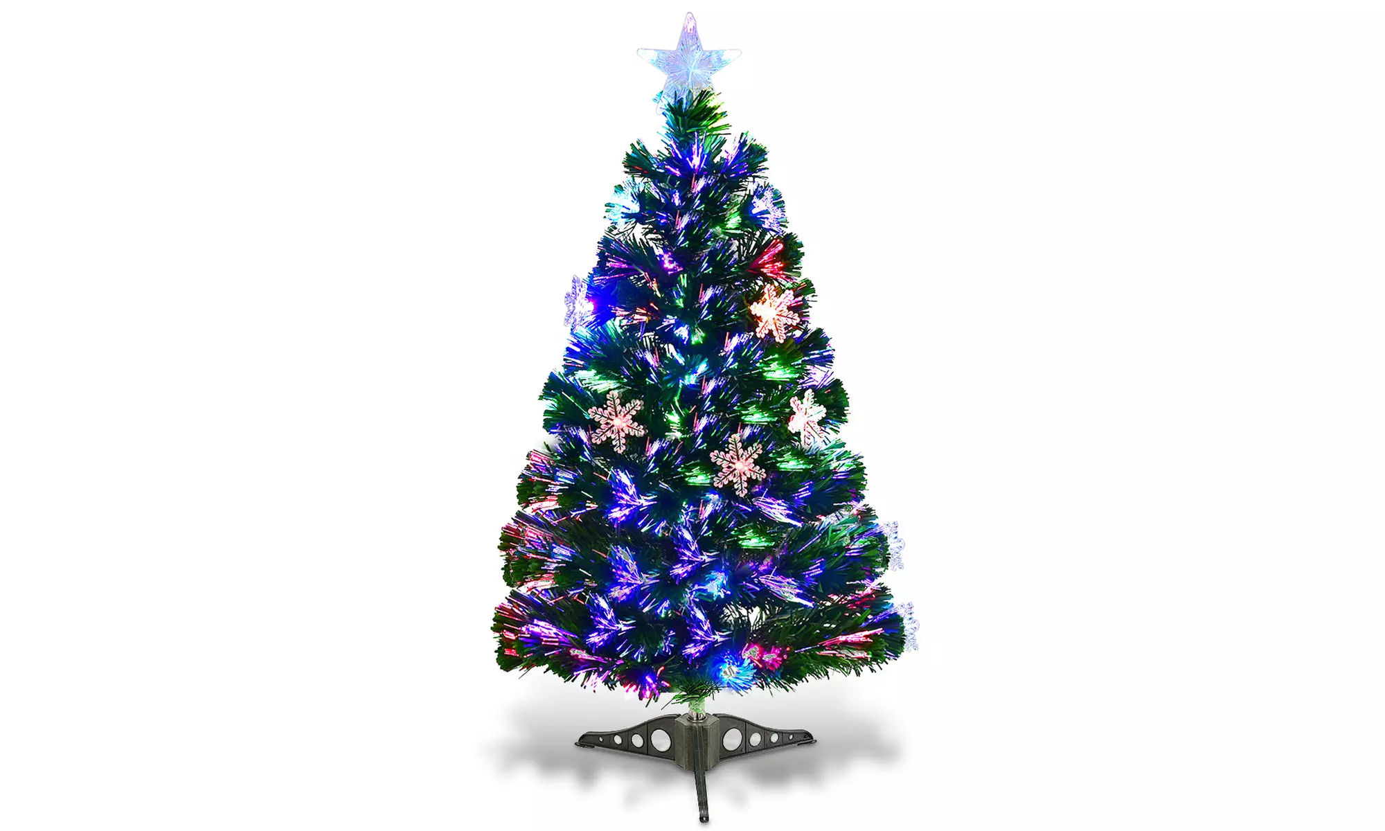 Costway 3FT Pre-Lit Fiber Optic Artificial Christmas Tree w/Multicolor Lights - Primary Image