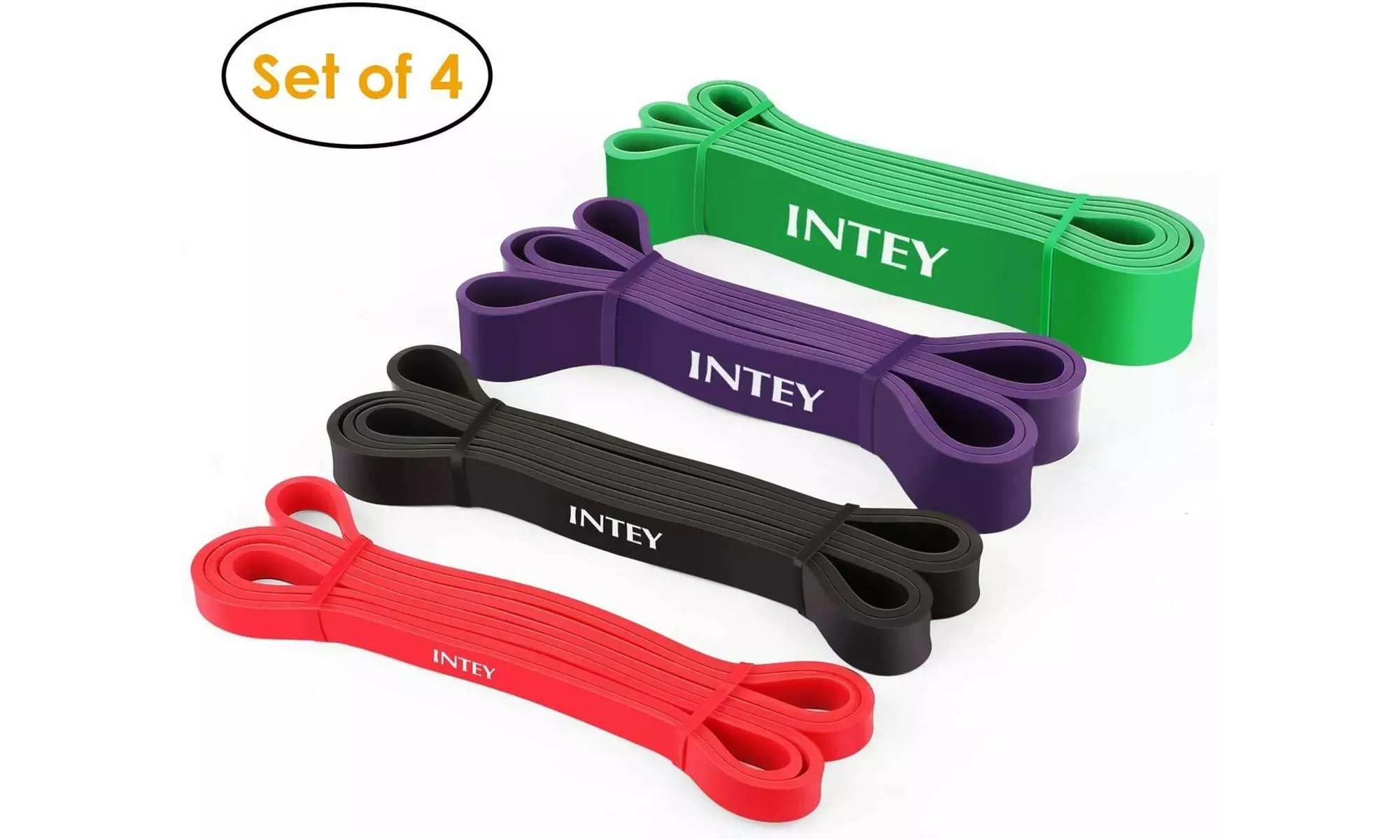 Pull up Assist Band Exercise Resistance Bands Set of 4 - Primary Image