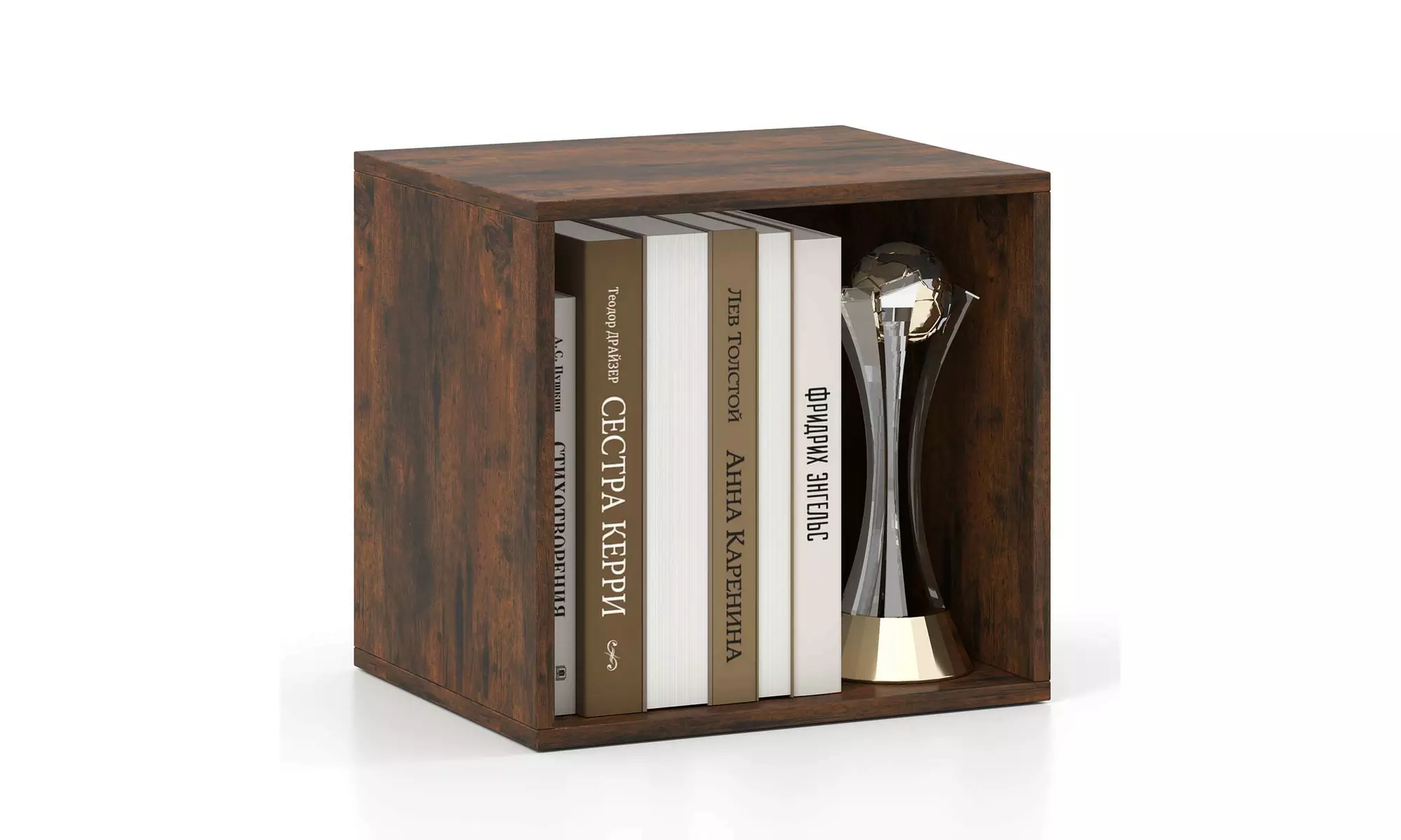 Costway Cube Storage Organizer Stackable Open Book Shelf for Small Space Storage