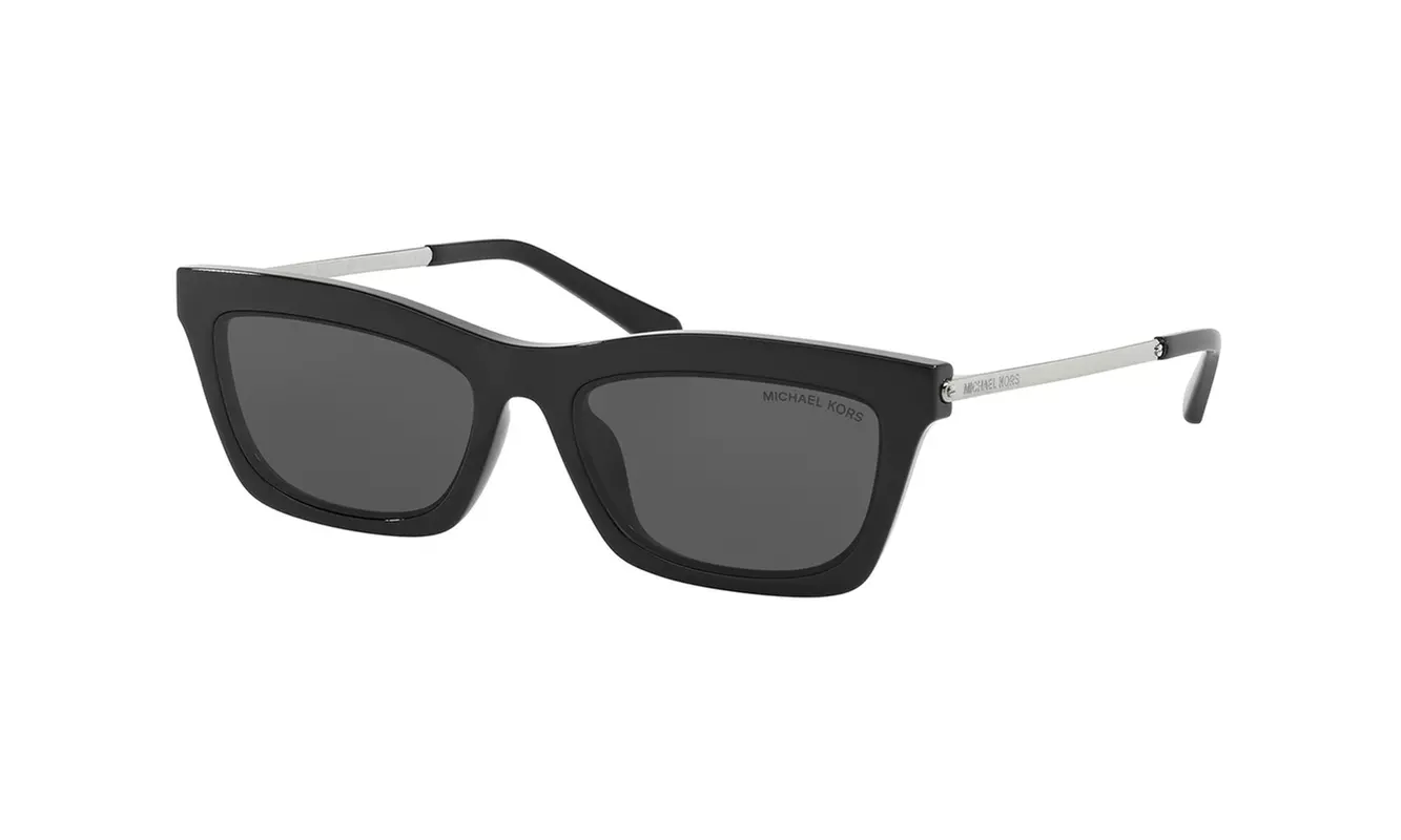 Michael Kors Stowe Women's Black Rectangular Cat Sunglasses MK2087U 333287 54 - Primary Image