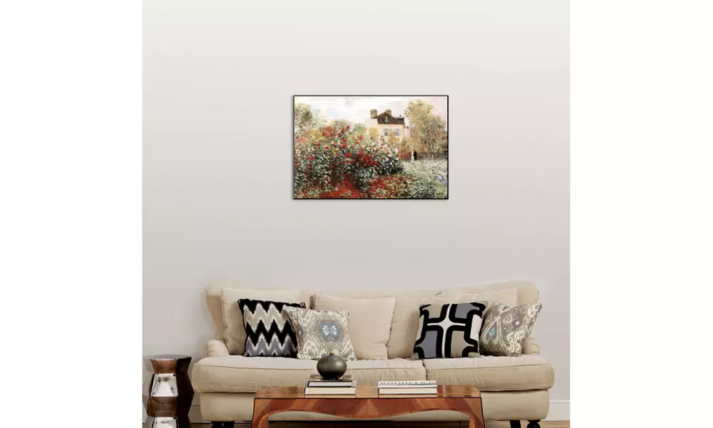 Claude Monet The Artist's Garden Art Print Poster - Second Medium