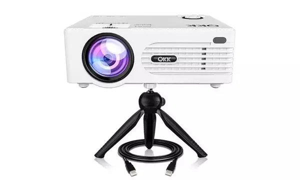 Mini Projector Full HD LED Projector 1080P Supported 50,000 Hour Lamp Life - Primary Image