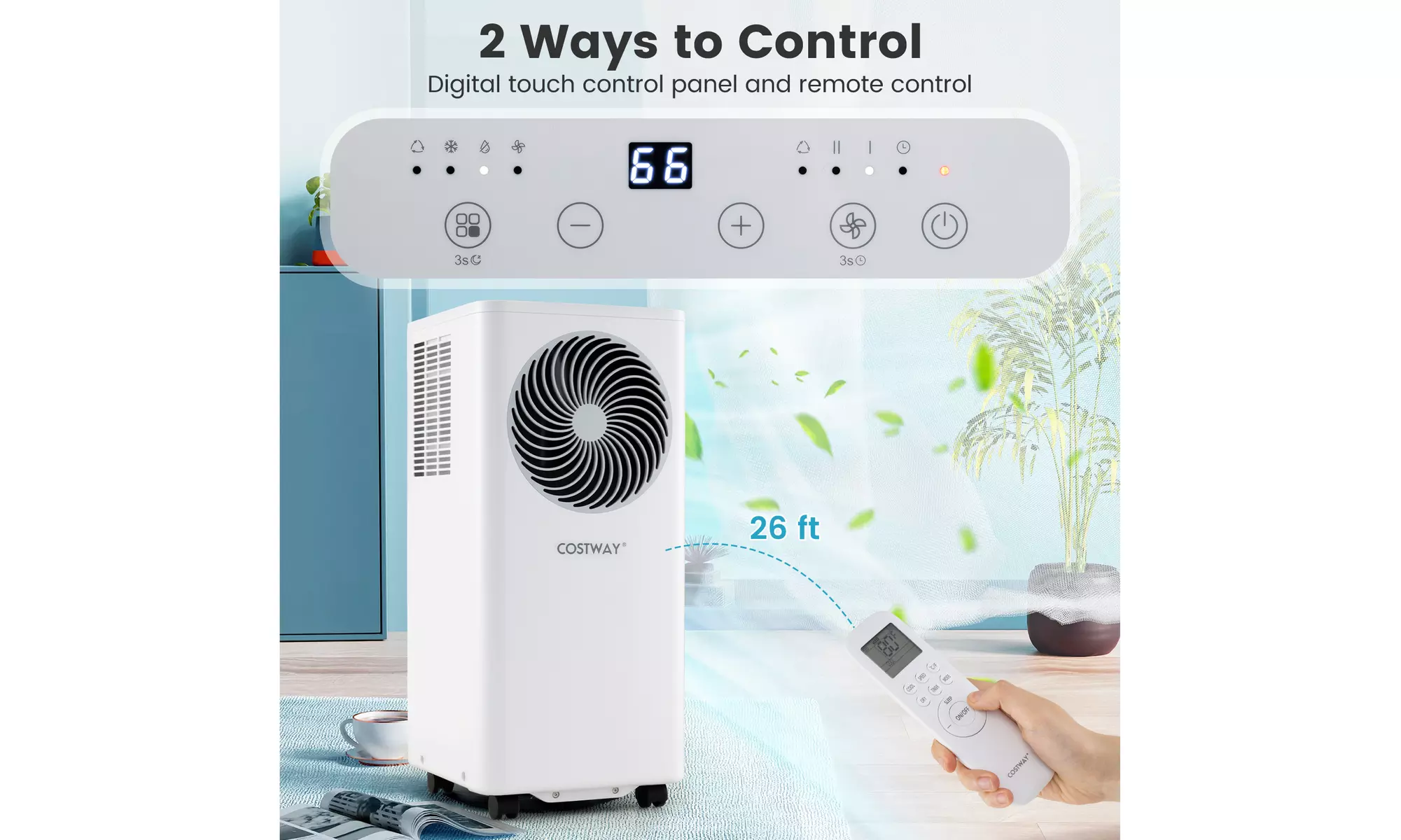 Costway Portable AC Unit with Fan & Dehumidifier