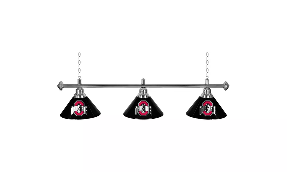 The Ohio State University 3 Shade Billiard Lamp - Primary Image