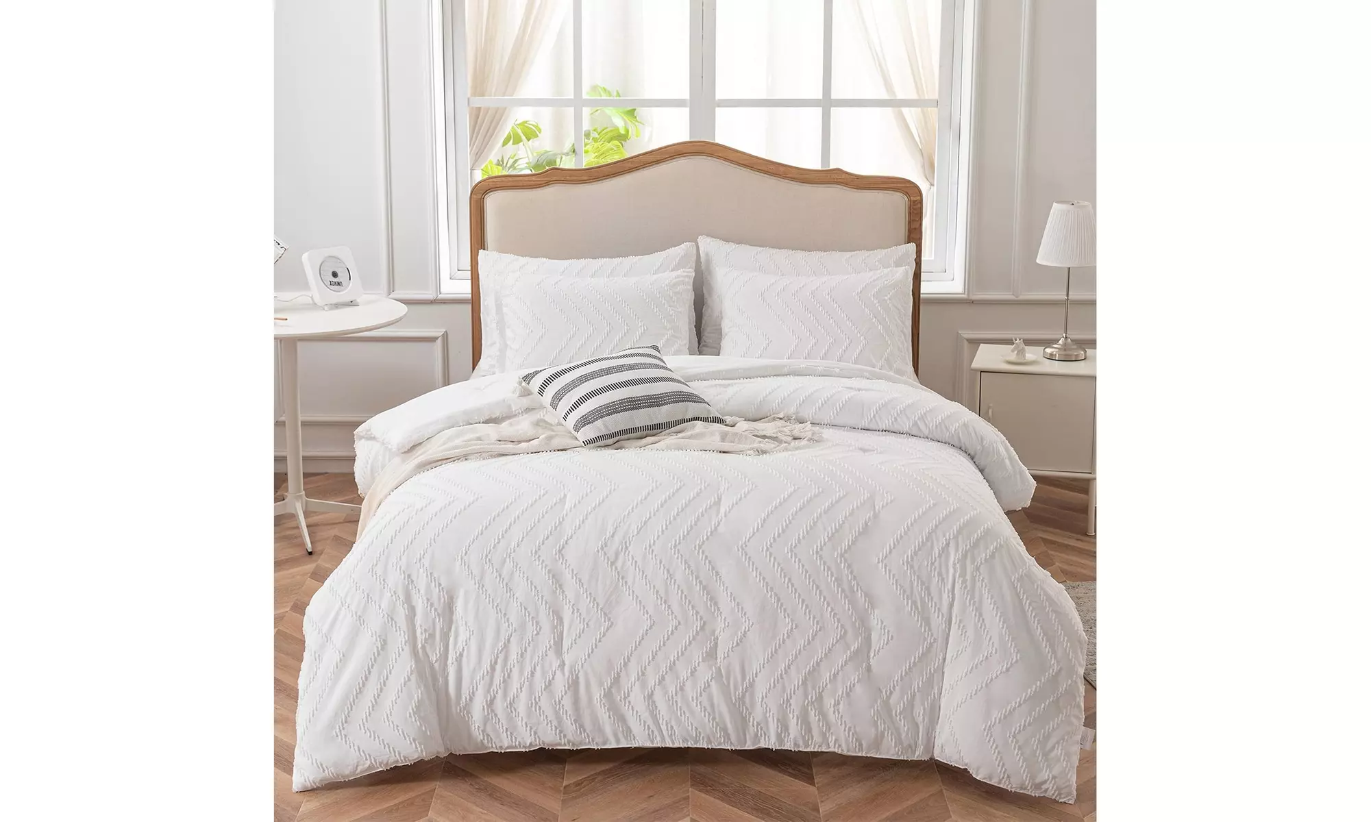 SLEEPBELLA  Comforter Set Diamond Tufted Design - Primary Image