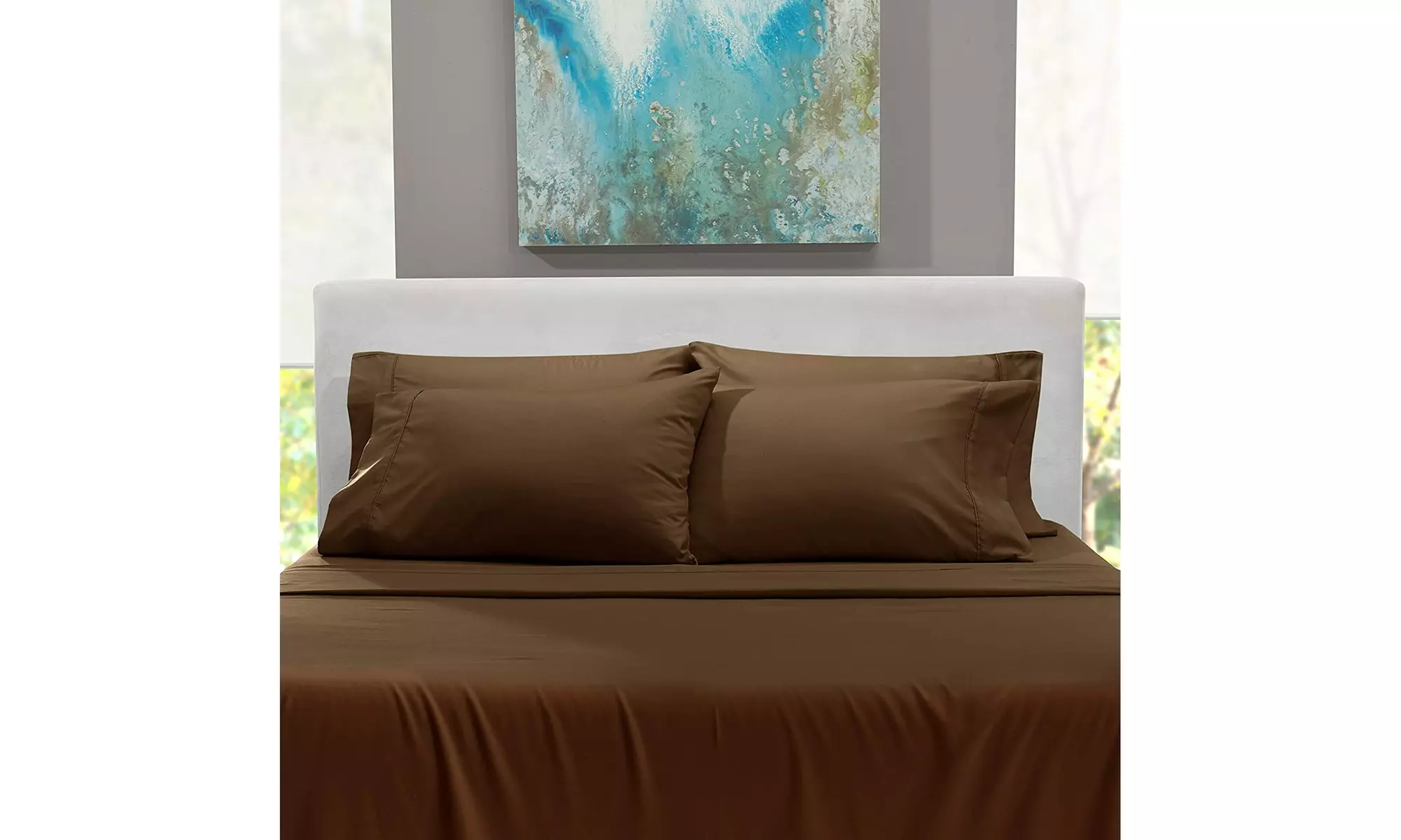 Hearth & Harbor Extra Deep Pocket Sheet Set - Microfiber Bed Sheets - 24" Depth