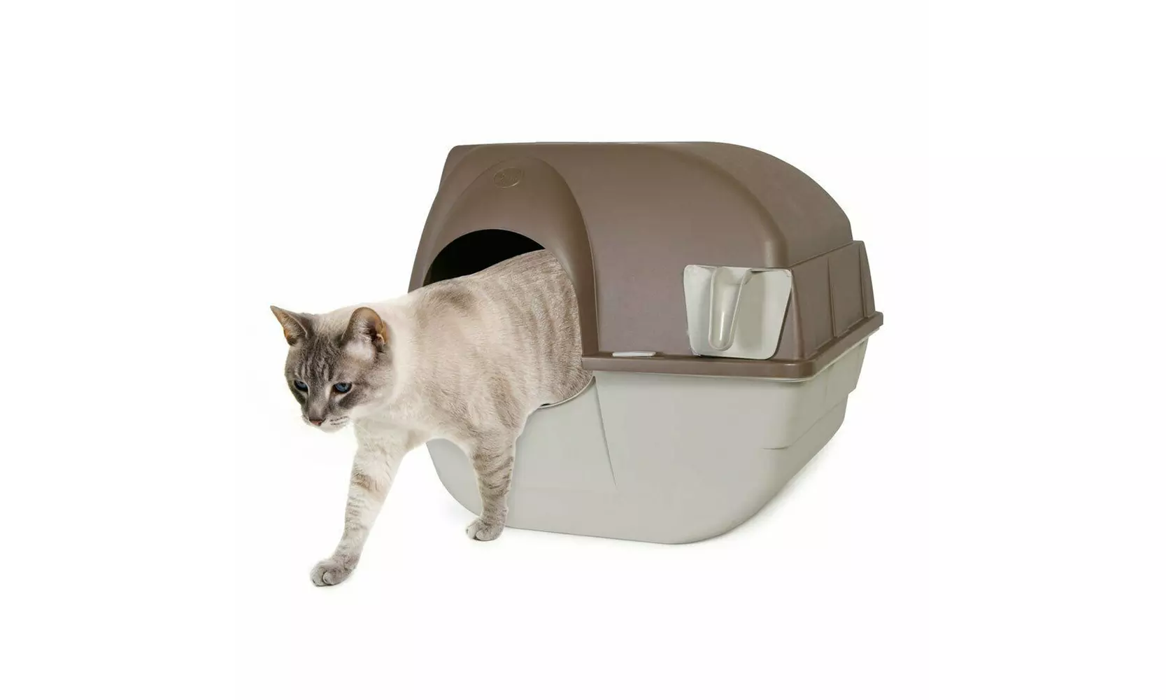 Cat Litter Box Self Cleaning Automatic Roll N Clean Removable Tray Waste Scoop  - Primary Image