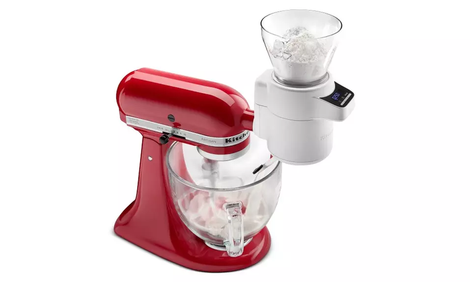 KitchenAid Flour Sifter & Scale Attachment in White - Primary Image