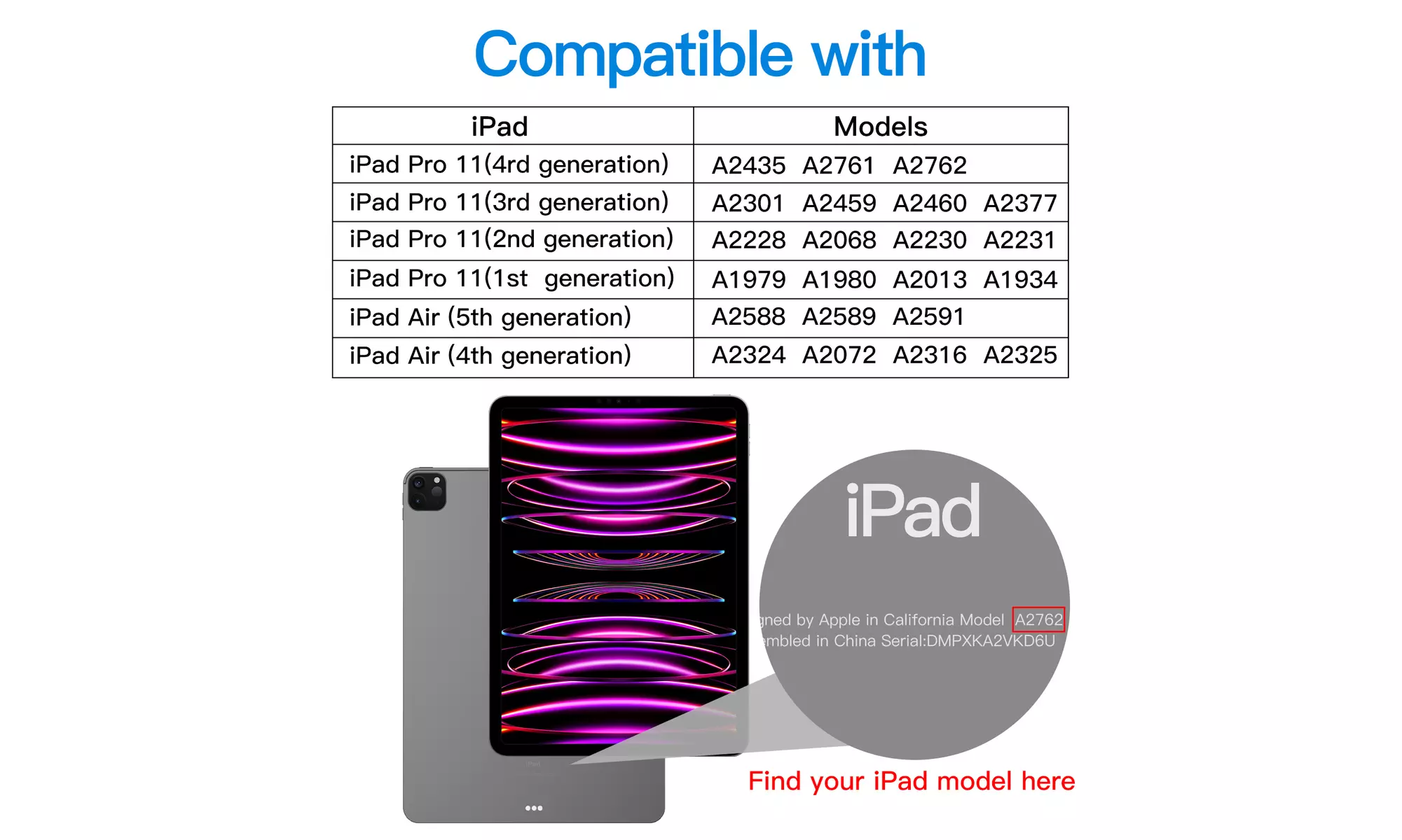 JETech Tempered Glass Screen Protector - iPad Air 5/4, iPad Pro 11'' All Models
