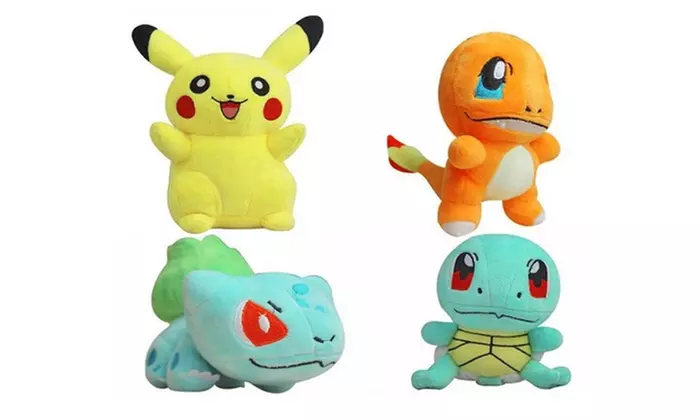 Set Pokemon Pikachu Bulbasaur Squirtle Charmander Plush Toy Doll - Primary Image