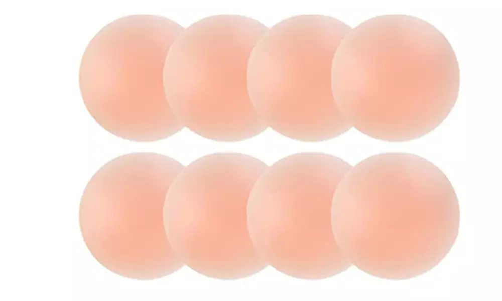 4 Pairs Nipple Covers Pasties for Women Reusable Adhesive Breast Nipple Covers