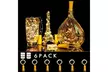 AHQ 6 Pcs Wine Bottle Cork Lights-39inch 10 LED Wire Lights String Starry - Second Medium