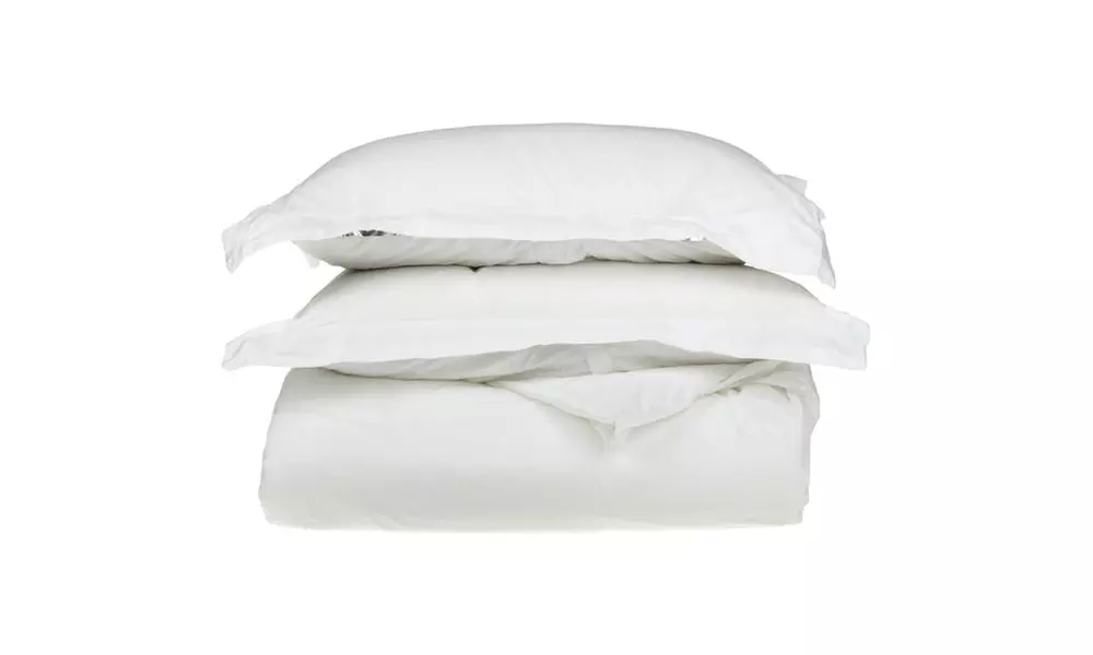 Superior Persephone Egyptian Cotton Solid Duvet Cover Set - Primary Image