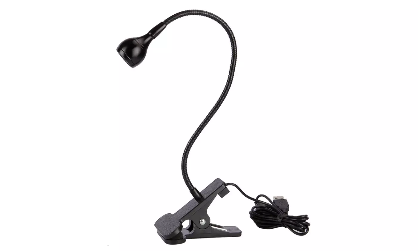 USB Clip on Night Light Reading Light Lamp for Desk Bed Computers