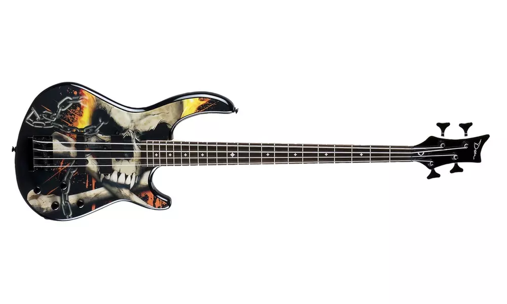 Dean Edge 10 PJ Electric Bass w/Active EQ - Skull Crusher - Primary Image