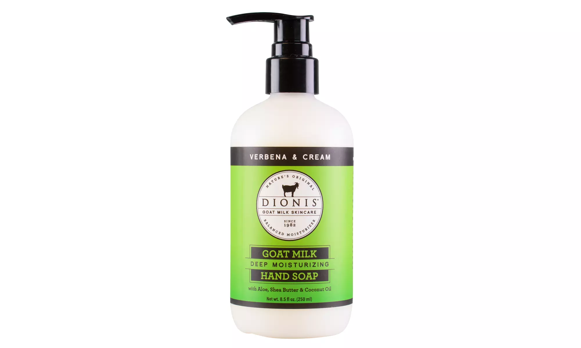 Dionis Goat Milk Hand Soap 8.5 oz. Verbena and Cream or Sea Treasures