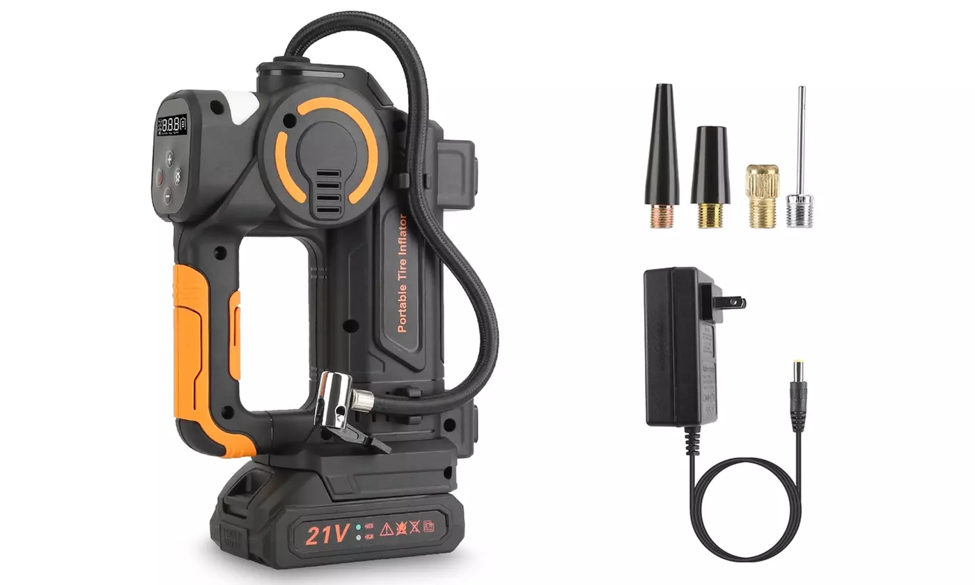 iMounTEK 12V DC 150PSI Tire Inflator with LCD Display & Auto Shut-Off