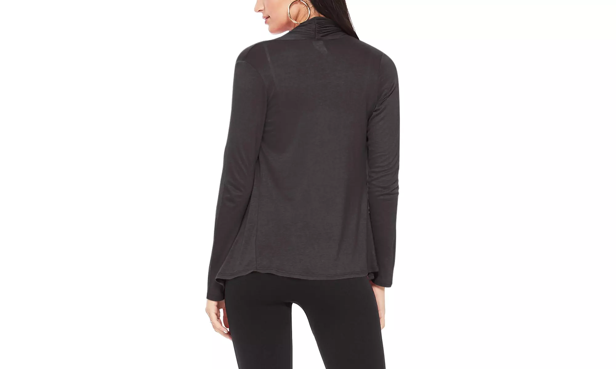 Women's Casual Long Sleeve Open Front Draped Cardigan (Pack of 2)