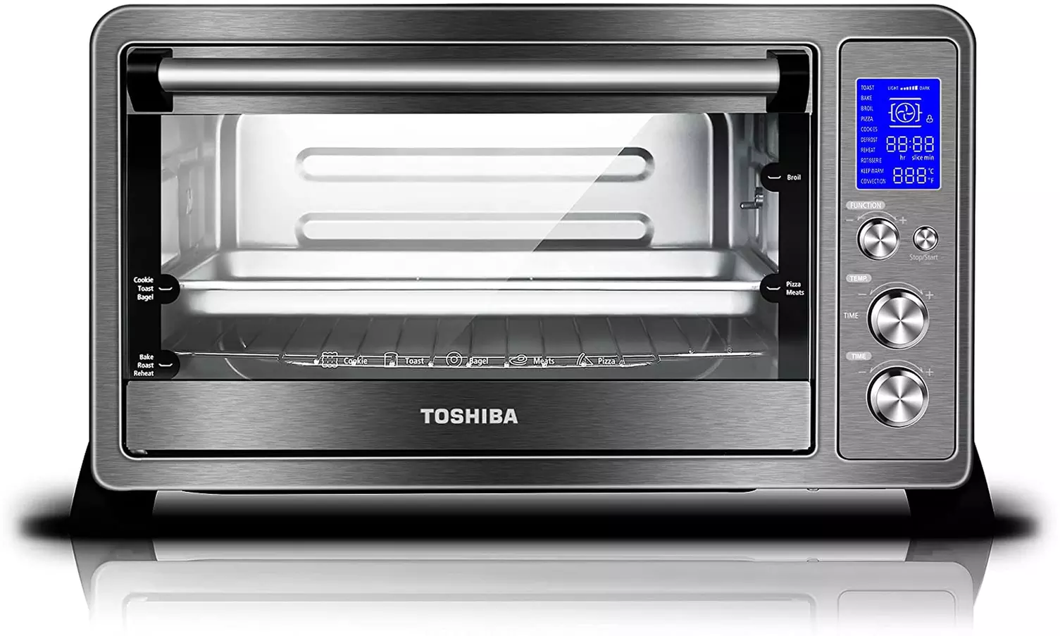 Toshiba AC25CEW-BS Toaster Oven (Silver) - New - Primary Image