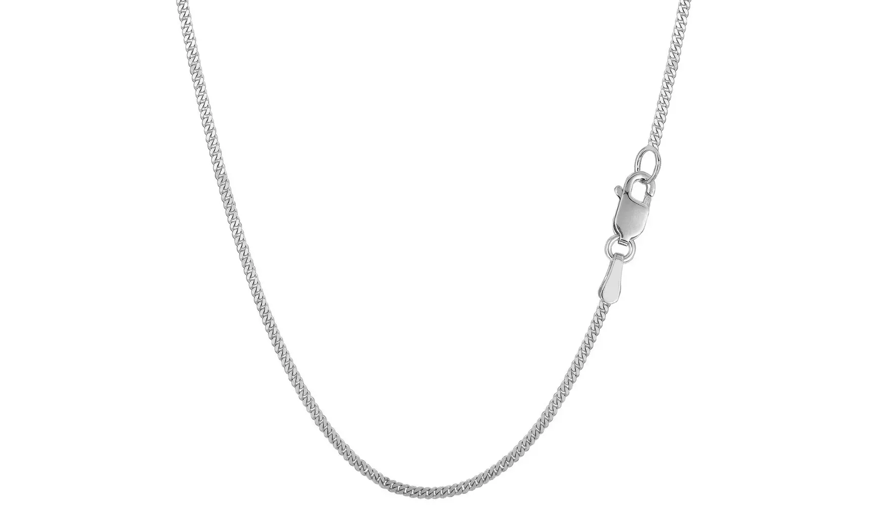14k White Gold Miami Cuban Link Chain - 1.5 MM  - Primary Image