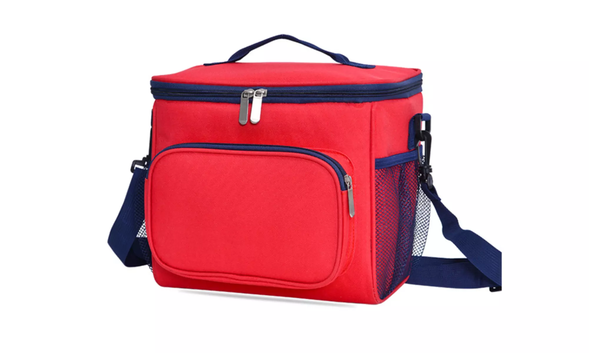 Insulated Lunch Box Bag Cooler Tote Bag with Compartment and Shoulder Strap