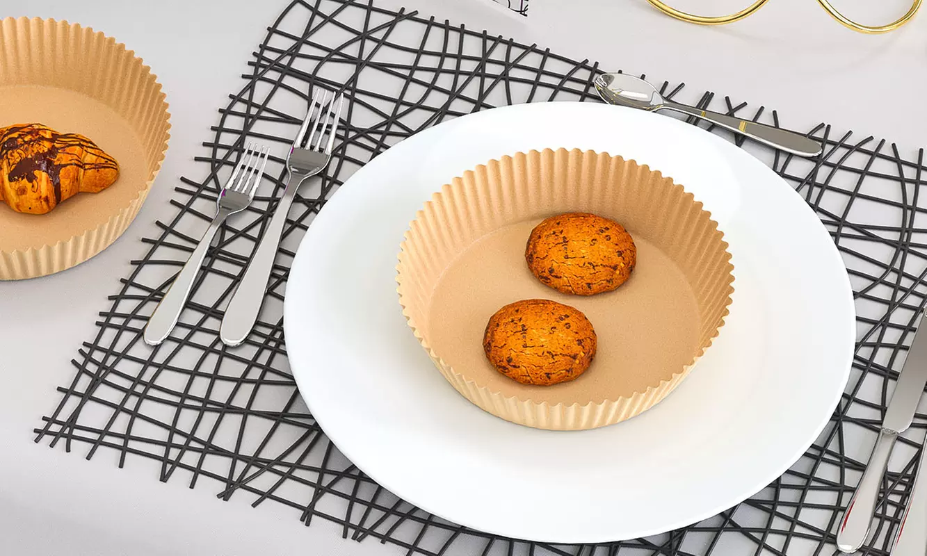 8 Inch 100PCS Air Fryer Paper Tray Non-stick Parchment Oil-proof Liners