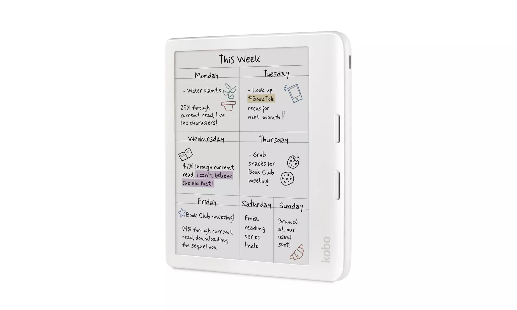 Kobo Libra Colour eReader 7" Glare-Free Colour eInk Kaleido 3 Display Waterproof