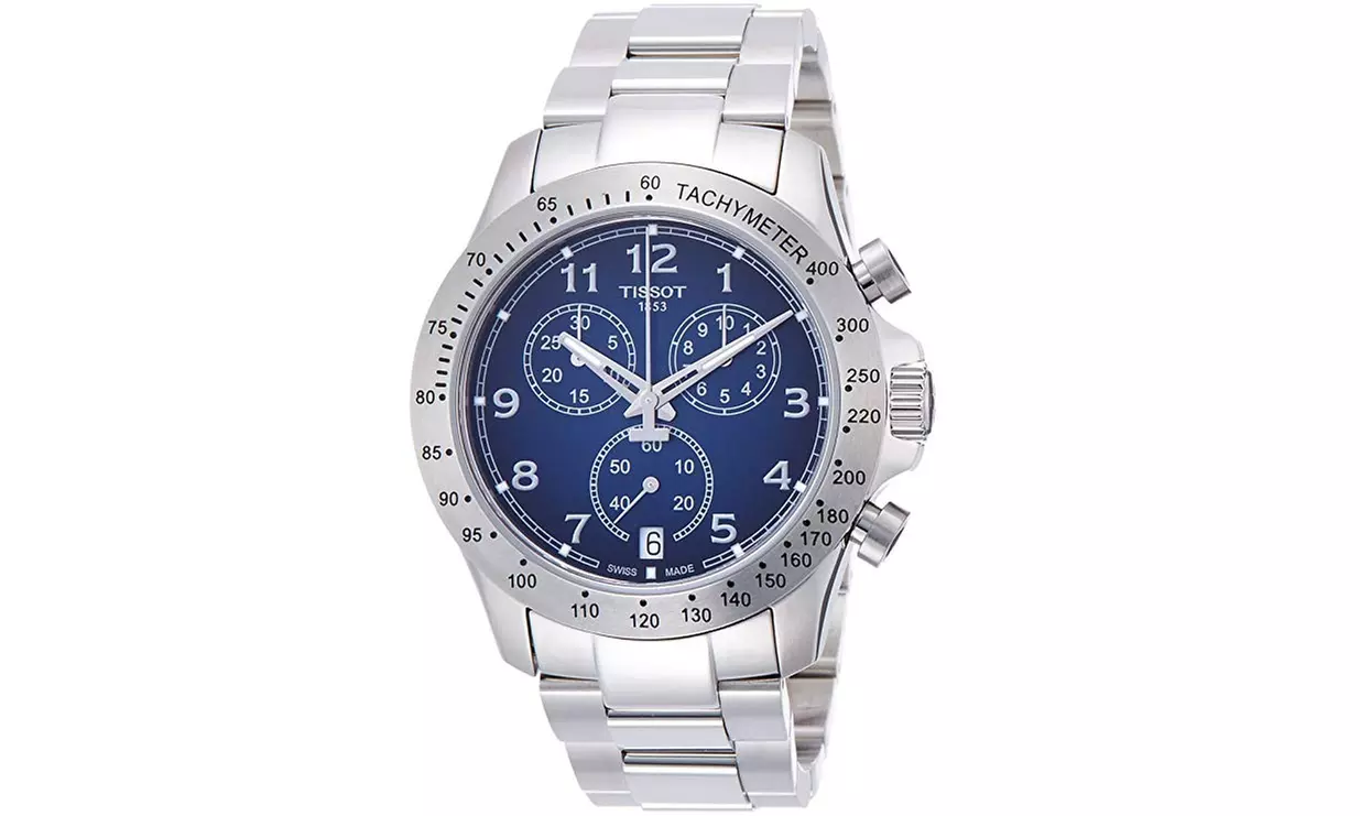 Tissot V8 Blue Dial Chronograph Mens Watch T1064171104200 - Primary Image