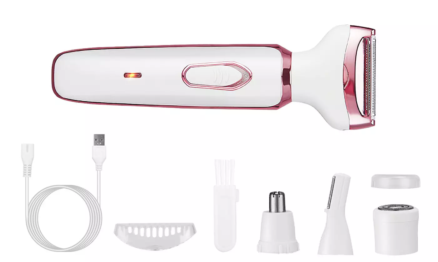 iMounTEK Women's 4-In-1 Electric Shaver Cordless Hair Trimmer Razors for Shaving