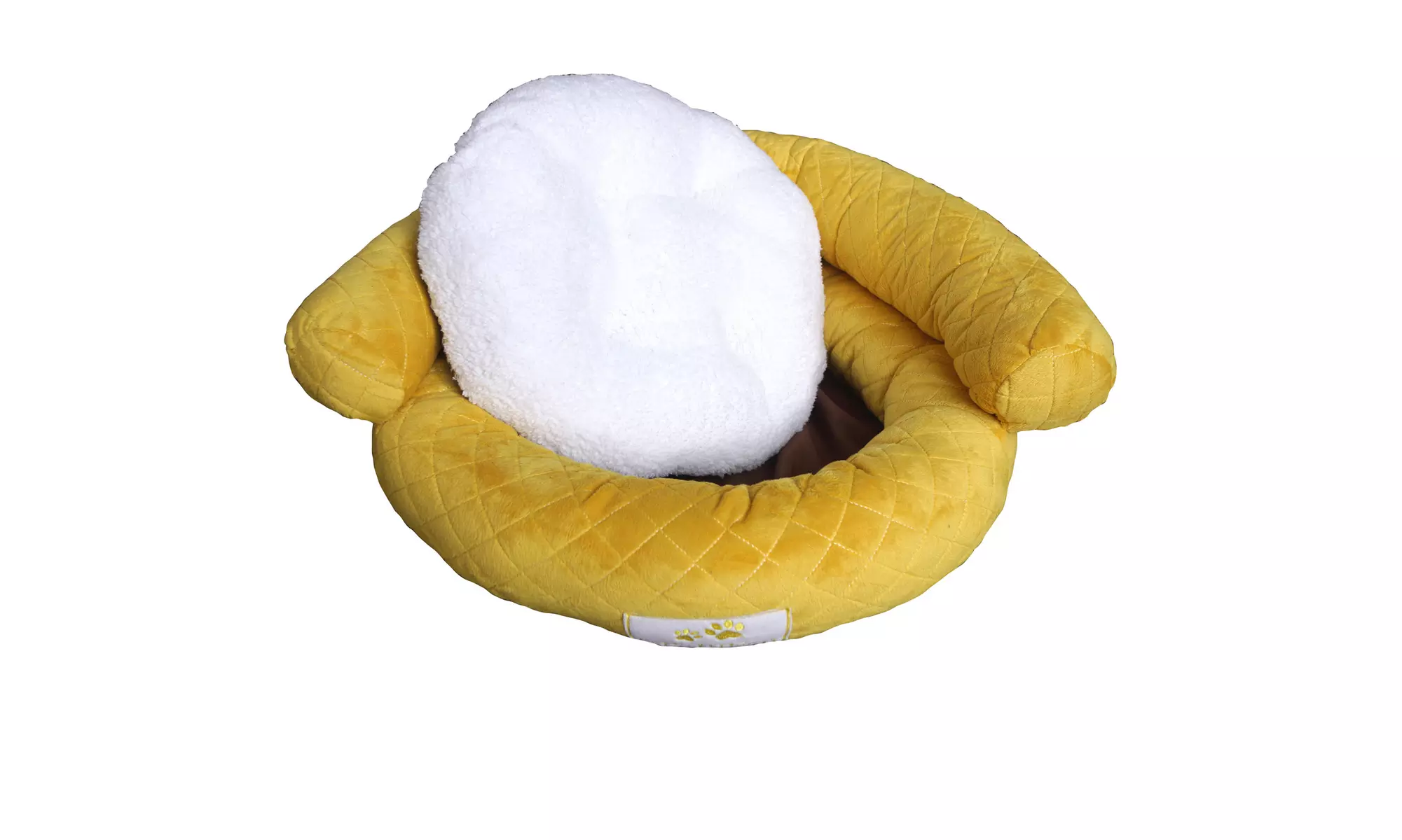 Small Dog Bed Plush Fluffy Soft Warm Calming Small Dog Puppy Kitten Cat Pet Bed