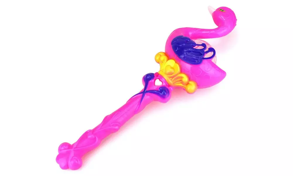 VT Princess Swan Rotating LED Light Up Music Party Favor Toy Light Wand - Primary Image