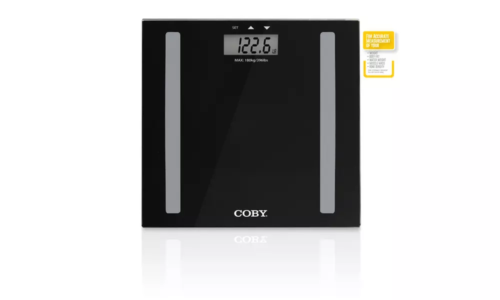 Coby Digital Glass Full-Body Analysis Bathroom Scale - Primary Image