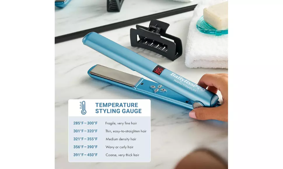 BaBylissPRO Babyliss Nano Titanium 1", 1.25" or 1.75" Straightening Flat Iron