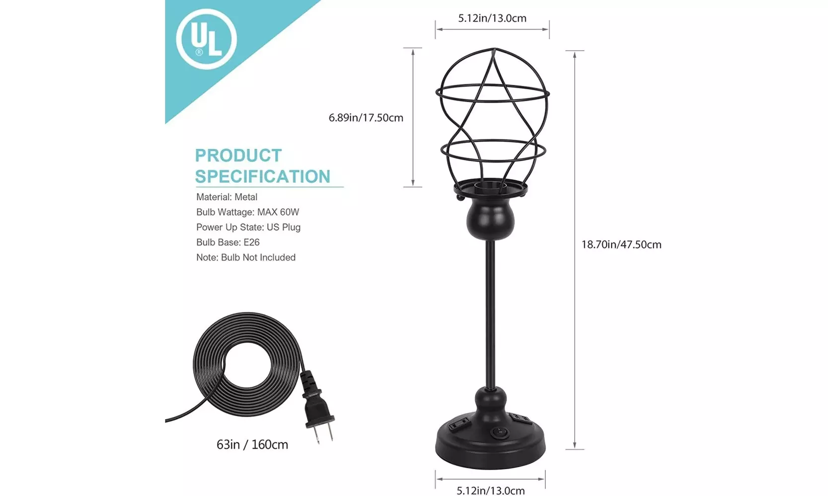 Creative table lamp Modern Bedside Light Fixtures for Bedroom Living Room