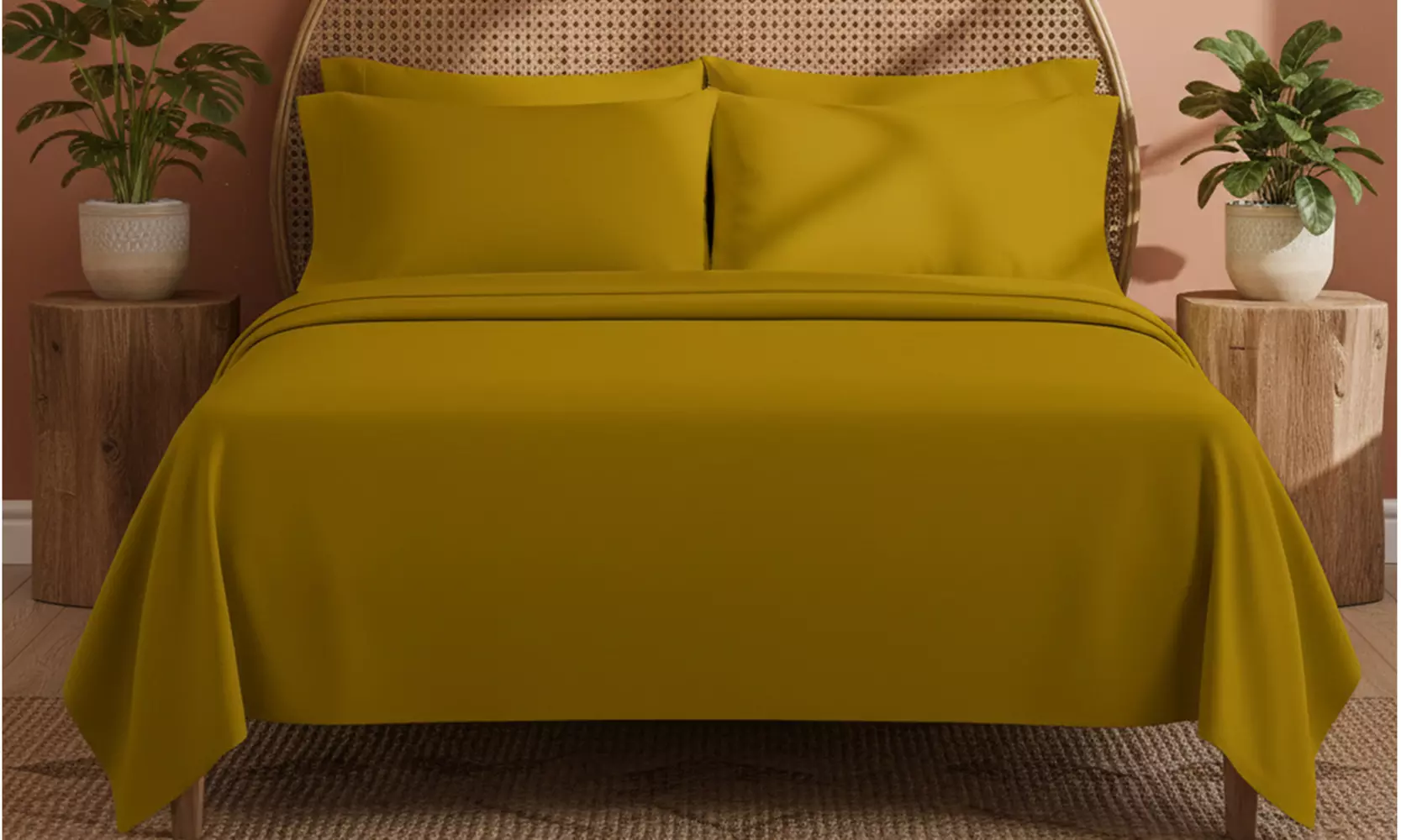 Luxury Home 6-Piece Microfiber Bed Sheet Set