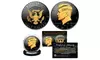 2025 Black RUTHENIUM JFK Half Dollar Coin with 24K Gold - Choice of P or D Mint