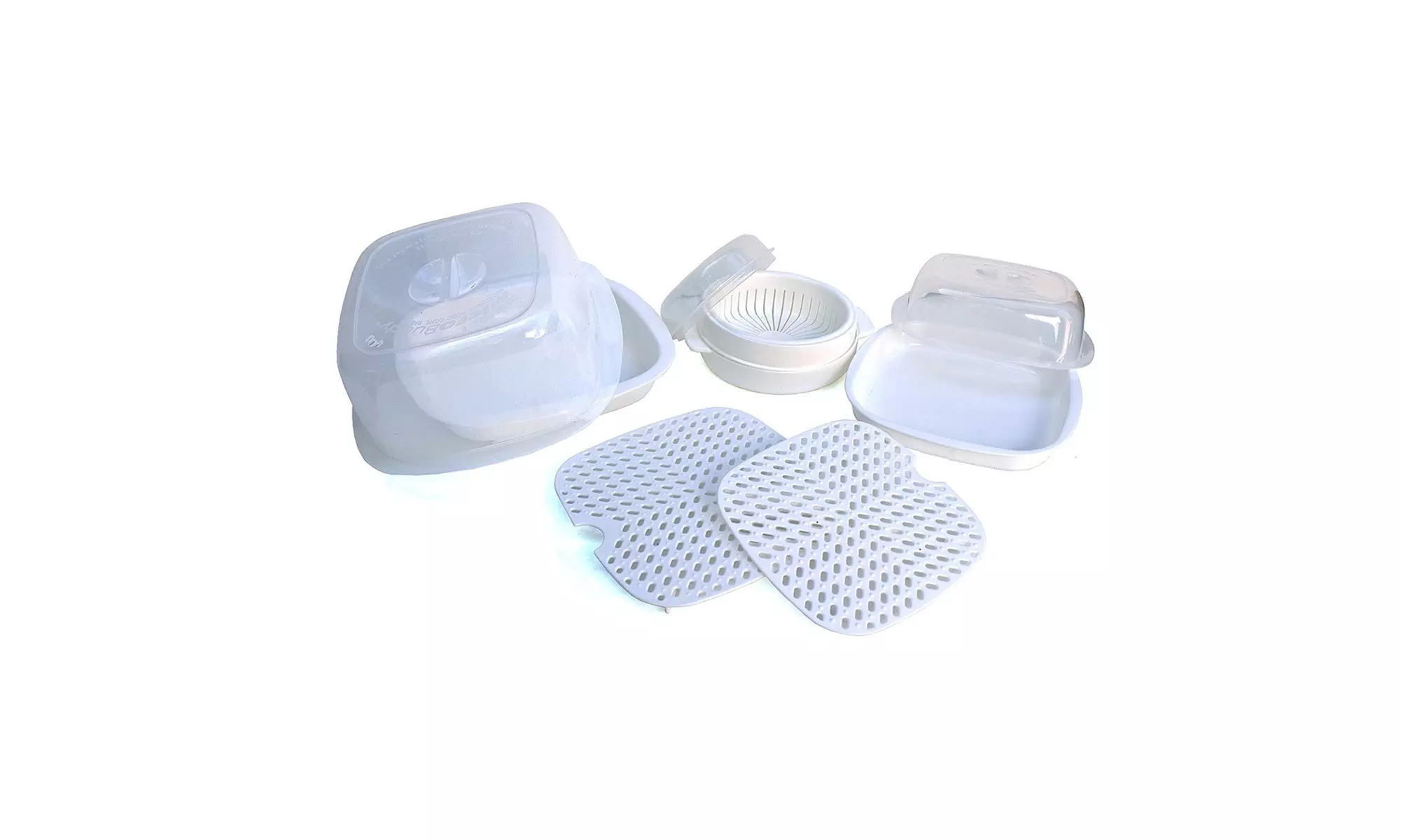 Microwave Cookware - 9 Pc Microwave Cooking Set w/ Recipe Book - Primary Image