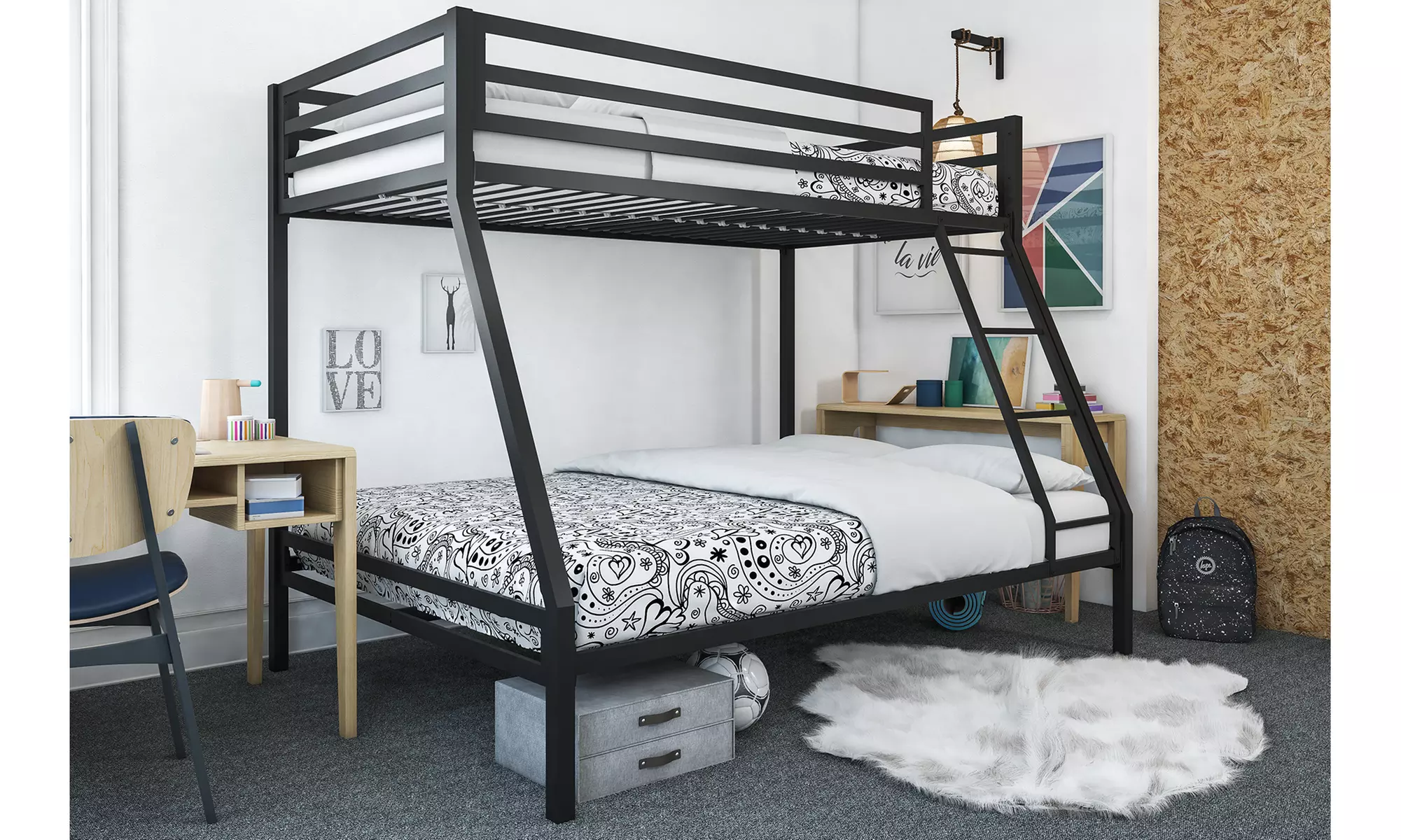 Mainstays Premium twin-over-full bunk bed - Primary Image