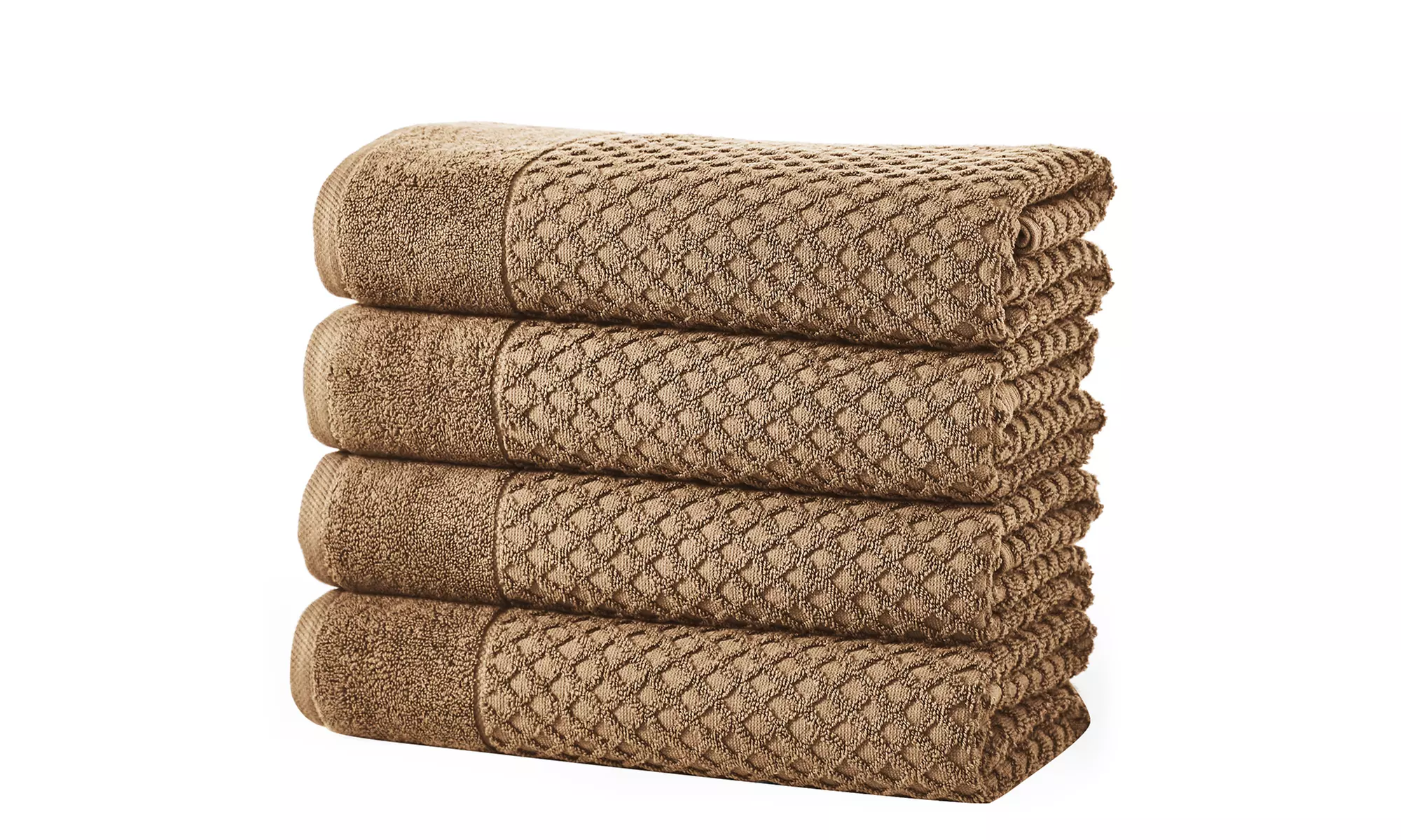 Ultra-Soft 100% Cotton Diamond Waffle Bath Towels